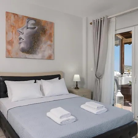 Casa De Philippe With Unique Seaview 2' From Beach Agia  Buitenkant foto